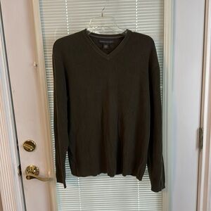 Banana Republic Men’s Green Ribbed Long Sleeve Shirt LARGE